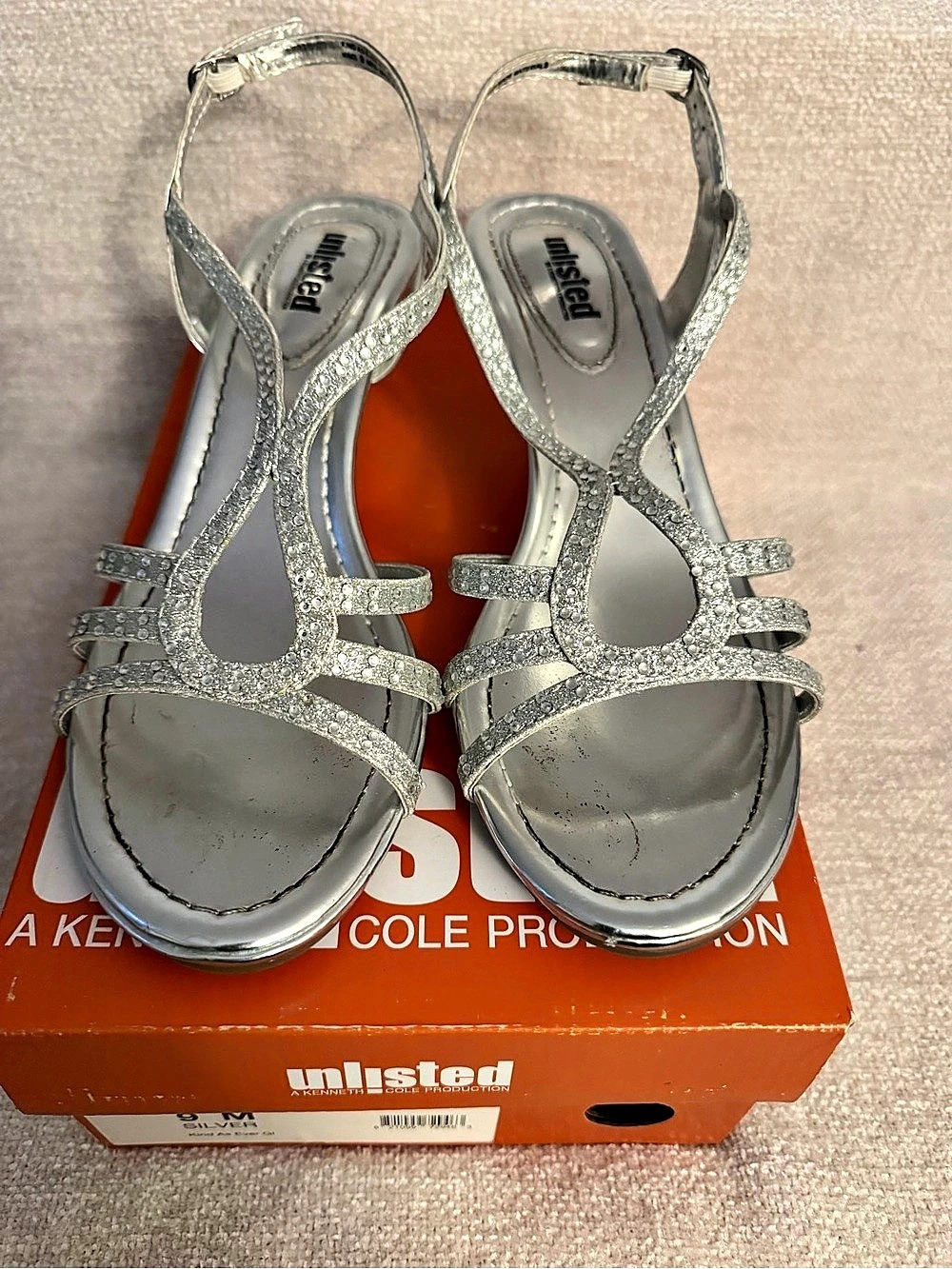 Unlisted Silver Glitter Heels